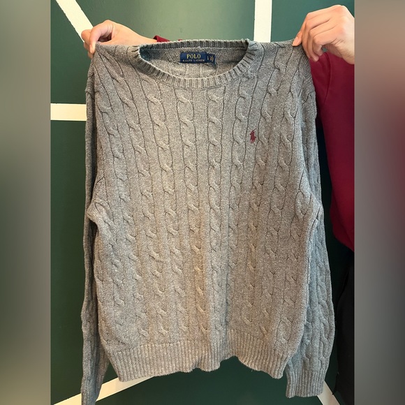 Ralph Lauren Men’s Cable Knit Sweater - L - Picture 2 of 2